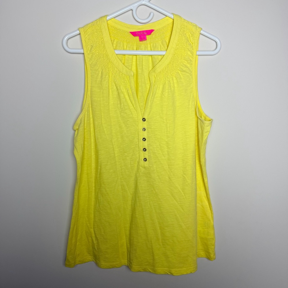 Lilly Pulitzer Yellow Essie Top